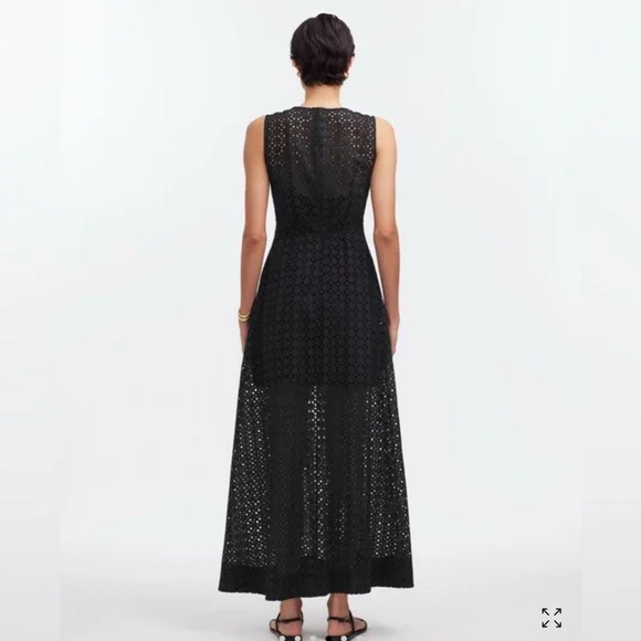 Madewell Eyelet V-Neck Maxi Dress - Picture 3 of 7
